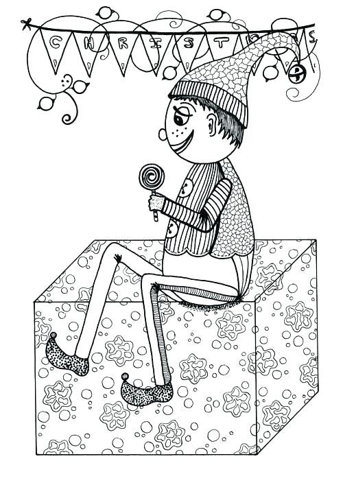 500x707 Elf Printable Coloring Pages Elf On The Shelf Printable Coloring