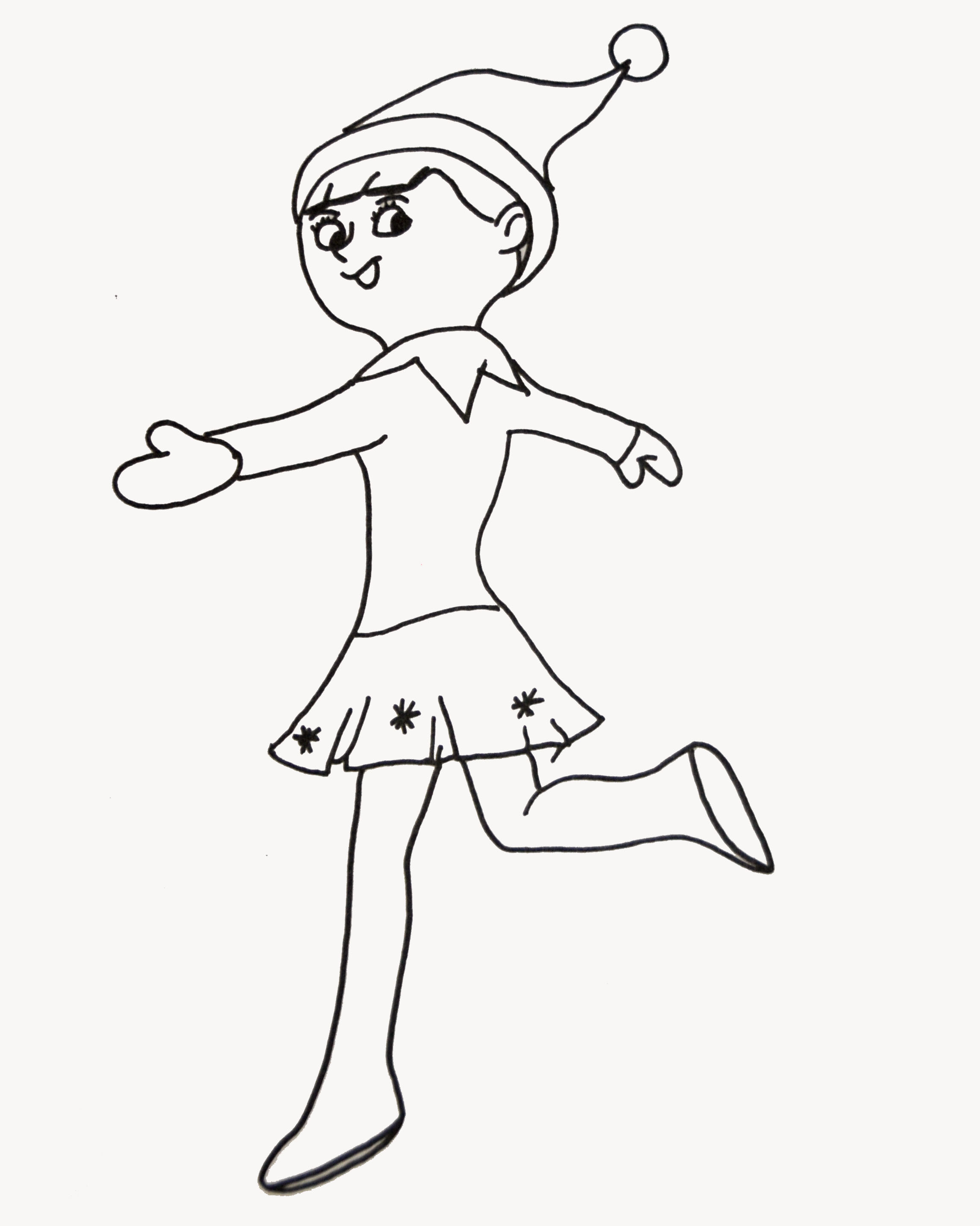 2294x2868 Elf On The Shelf Color Pages Boy Coloring Bros