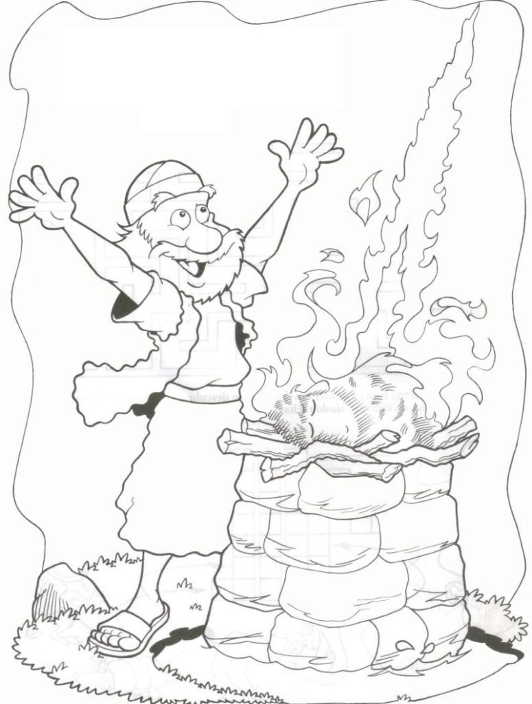 Elijah And Elisha Coloring Pages