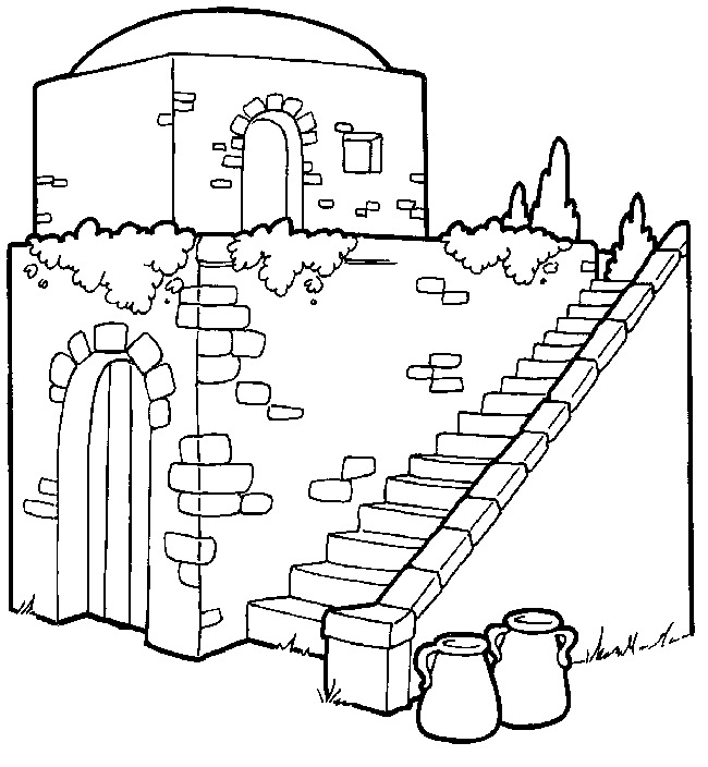 650x704 New Room Built For Elisha Coloring Page