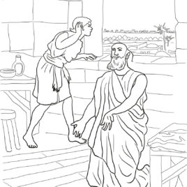 268x268 Bible Coloring Pages Elijah And Elisha Archives