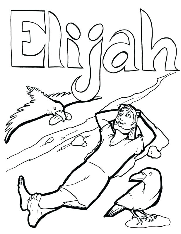 618x800 Elijah Coloring Page Coloring Pages And The Ravens Coloring Page