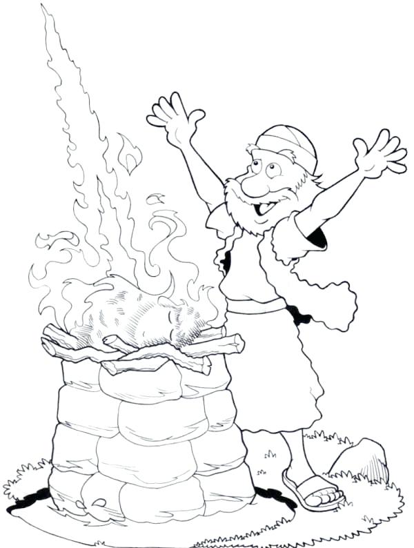 600x794 Elijah Coloring Page God Give Fire Coloring Pages God Give Fire