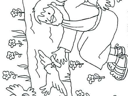 440x330 Elijah And The Widow Coloring Page And The Widow Coloring Page