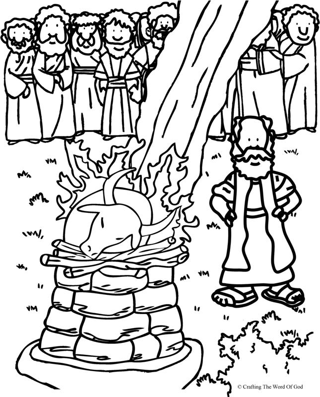 645x800 Elijah Baal Coloring Page