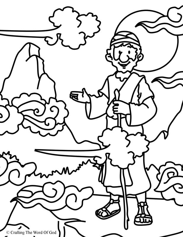 618x800 Elijah At Horeb (Coloring Page) Coloring Pages Are A Great Way