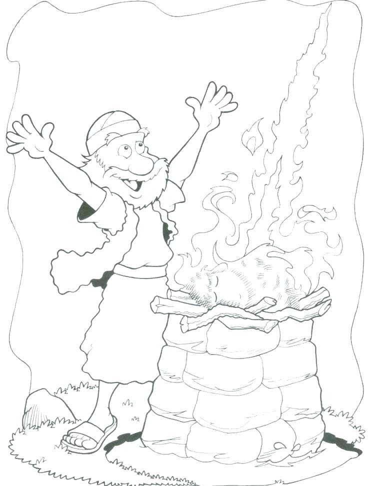 736x972 Elijah Bible Coloring Pages Amazing And The Prophets Of Coloring