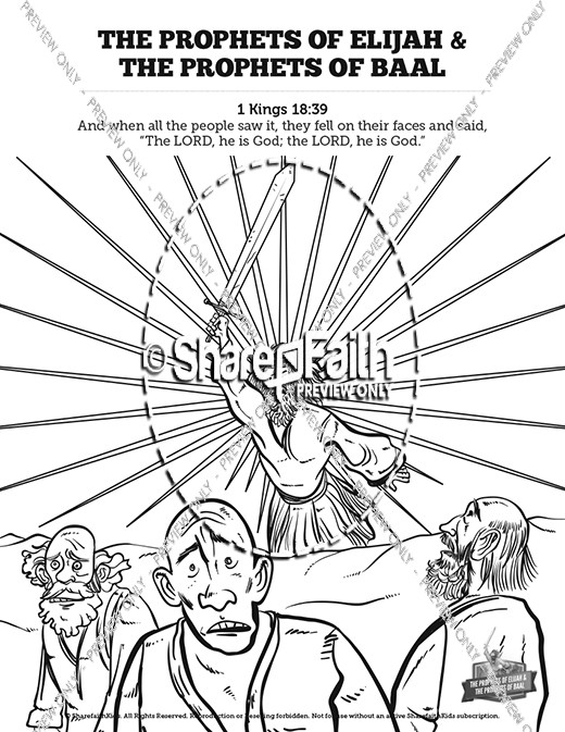 520x673 Elijah The Prophet 1 Kings 18 Sunday School Coloring Pages