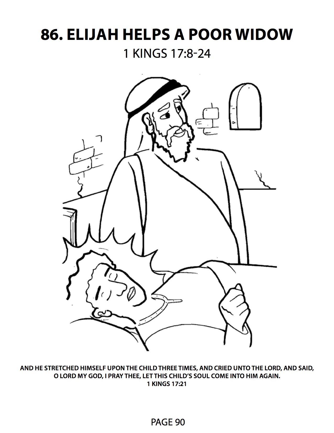 1275x1650 Monumental Elisha Helps A Widow Coloring Page Elijah And The Help