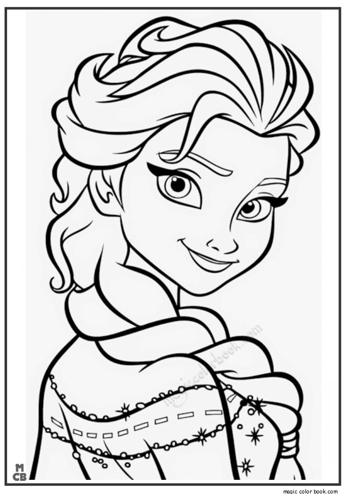 685x975 Frozen Ella Disney Coloring Pages Free Online