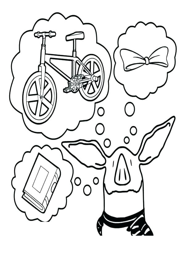 600x834 Olivia Coloring Pages Pig Coloring Page To Print Print Color Craft