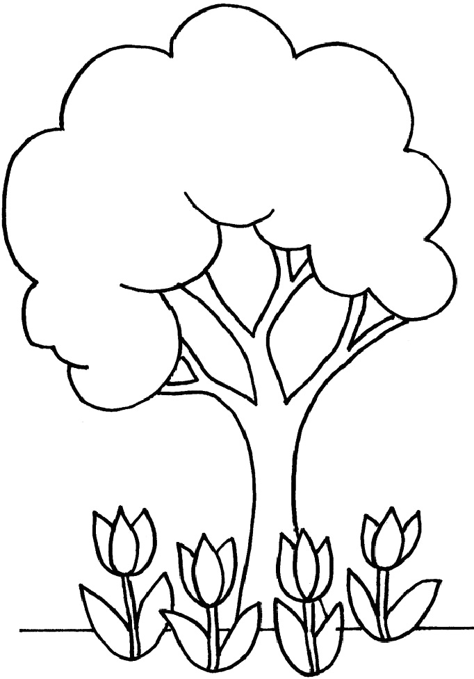 682x976 Sweet Idea Coloring Pages Of Trees Perfect 71 With Additional Line