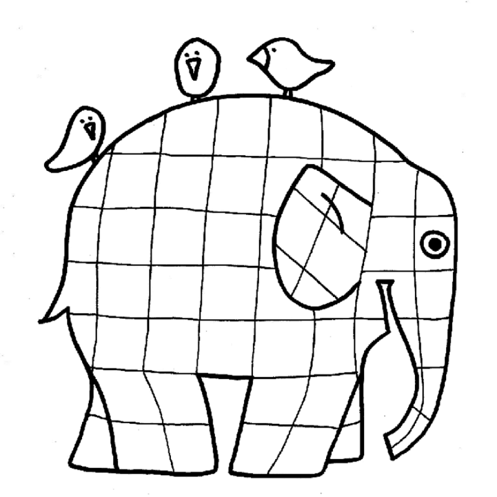 1024x1024 Elmer Colouring Pages Funycoloring Picture Of Flounder From Little