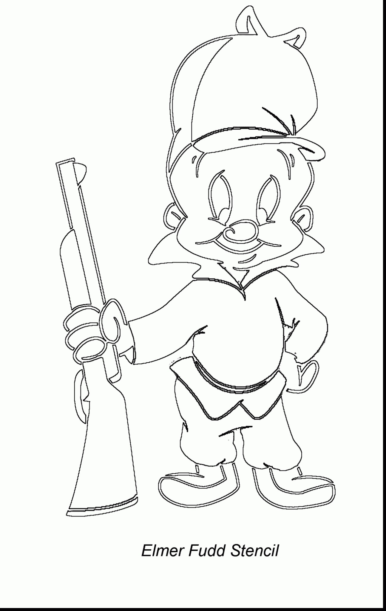 1294x2049 Elmer Fudd Coloring Pages Printable Coloring For Kids 2018