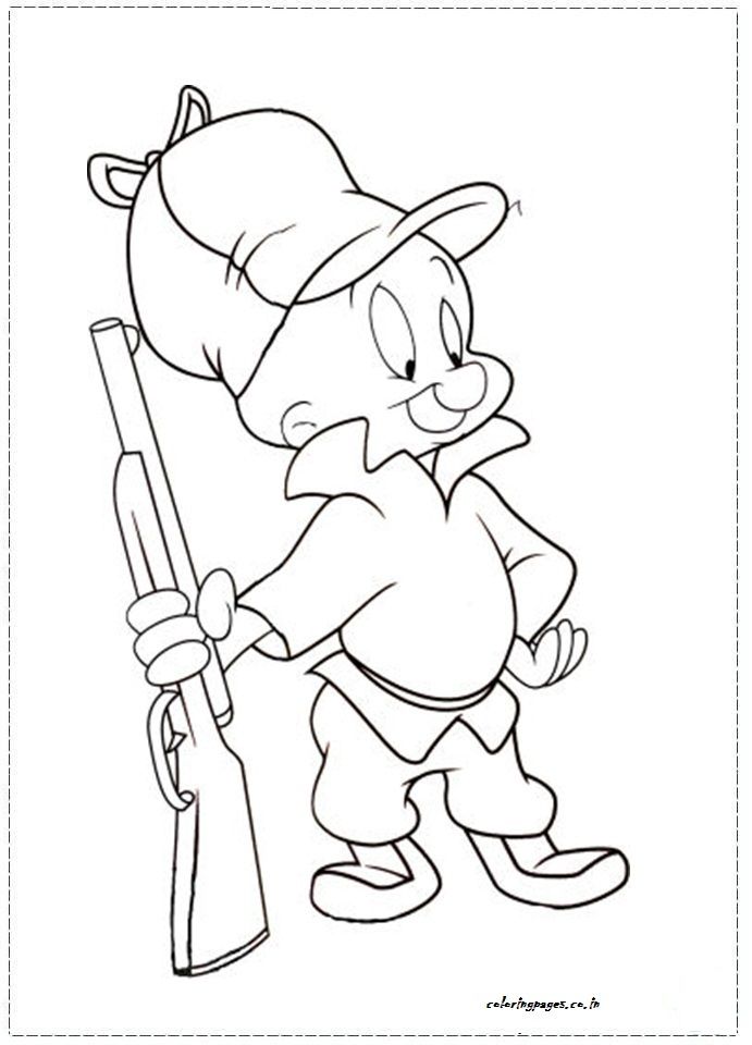 691x960 Elmer Fudd Coloring Pages.jpg Drawing