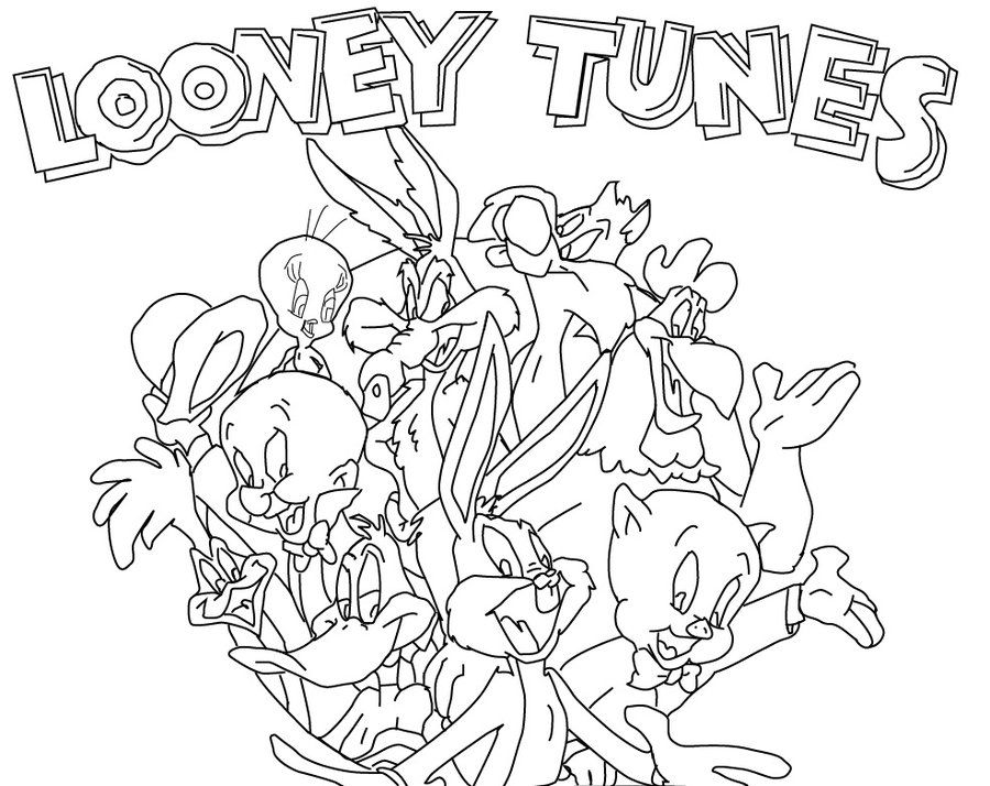 900x714 Looney Toons Gang Looney Tunes Art Amp Coloring