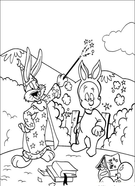 560x772 Busg Bunny And Elmer Fudd Cartoon Coloring Pages My Pics