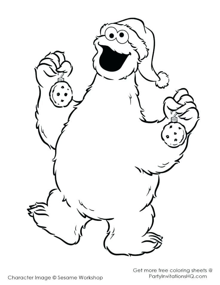 736x952 Elmo And Cookie Monster Coloring Pages To Print Page Sugar Free
