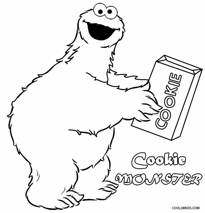 850x881 Cookie Monster Christmas Coloring Pages Printable Cookie Monster