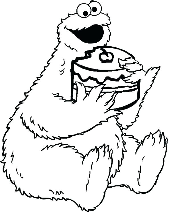 600x746 Cookie Monster Coloring Page Top Cookie Monster Coloring Pages
