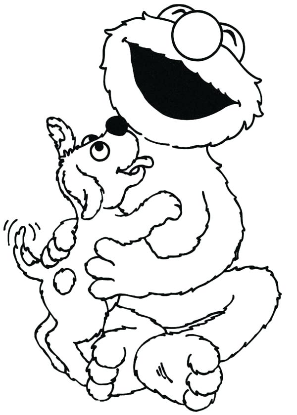 600x840 Free Elmo Coloring Pages Sesame Street Sesame Street Lick By