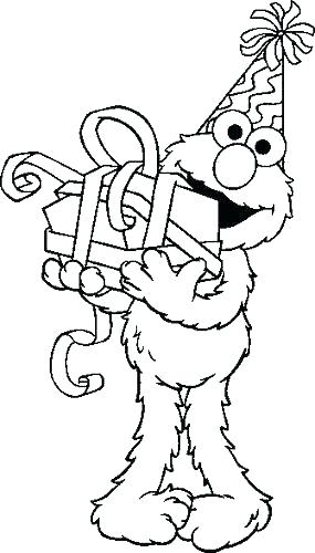 285x500 Elmo Birthday Coloring Pages Coloring Pages In Addition To Related