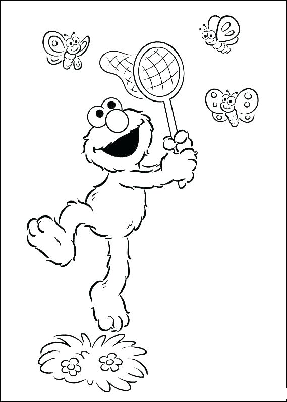 Elmo Christmas Coloring Pages