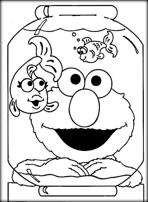 565x768 Cartoon Elmo Coloring Pages For Toddlers