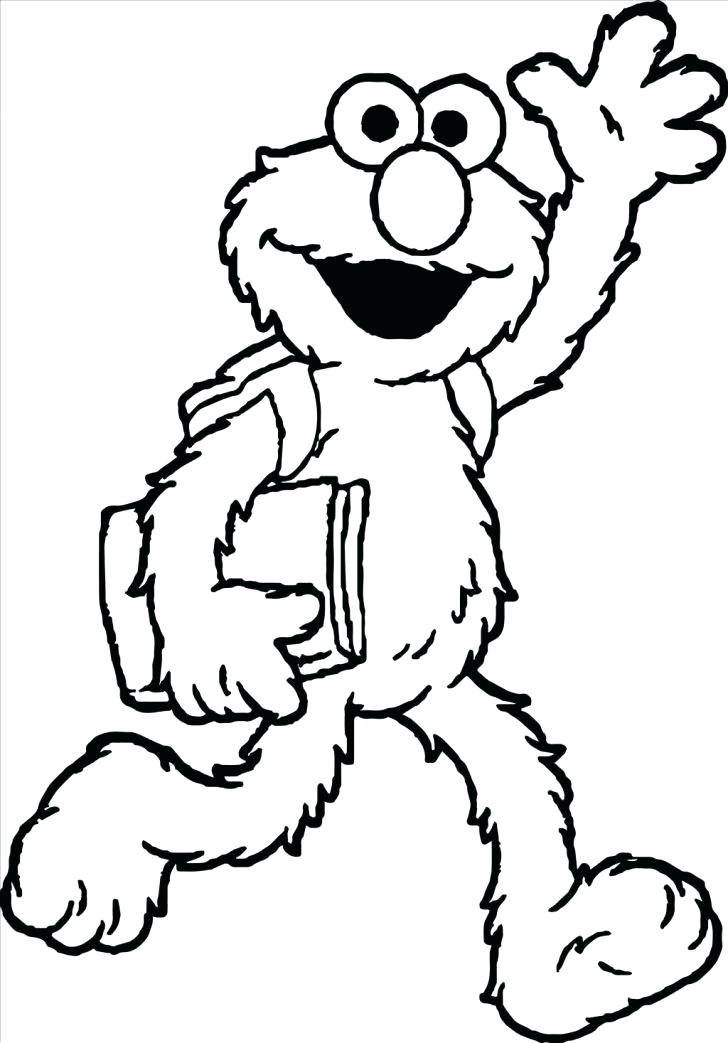 728x1043 Elmo Coloring Pages Sesame Street Opening By Coloring Page Elmo