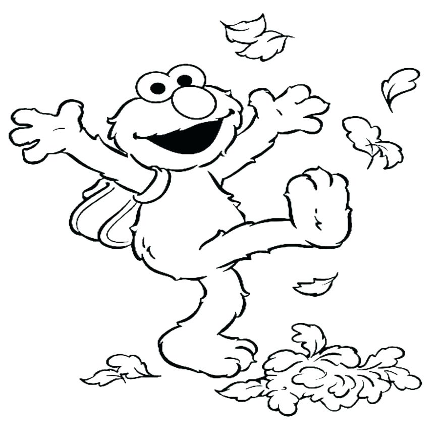 878x880 Happy Birthday Elmo Coloring Pages To Print Printable Free Medium