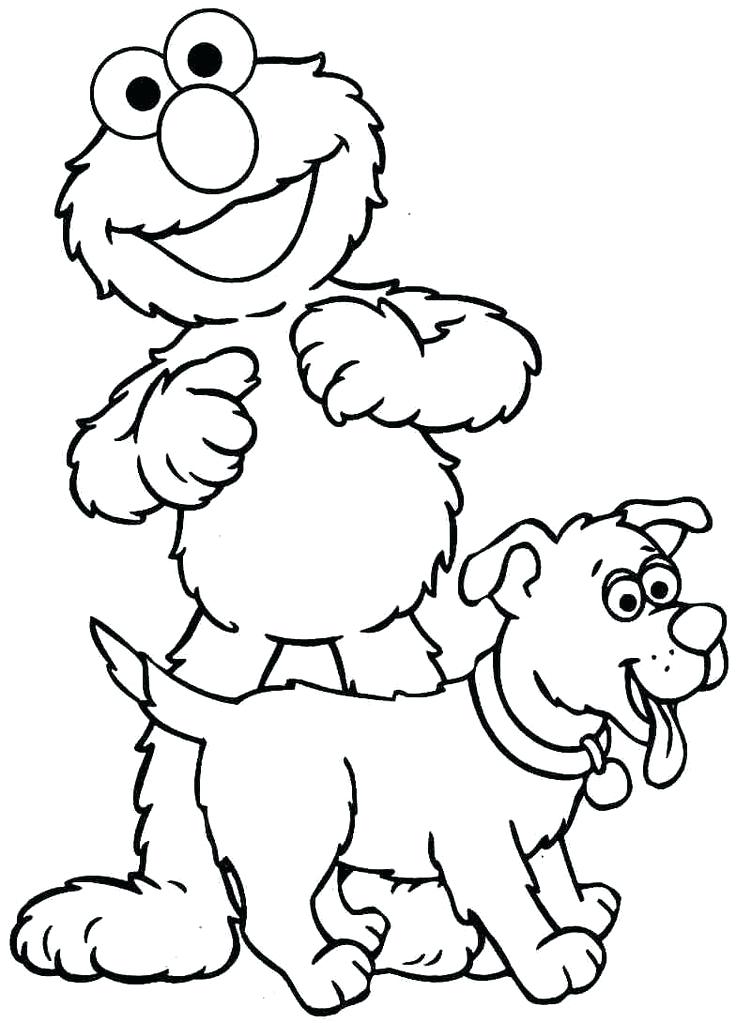 736x1023 Elmo Face Coloring Pages