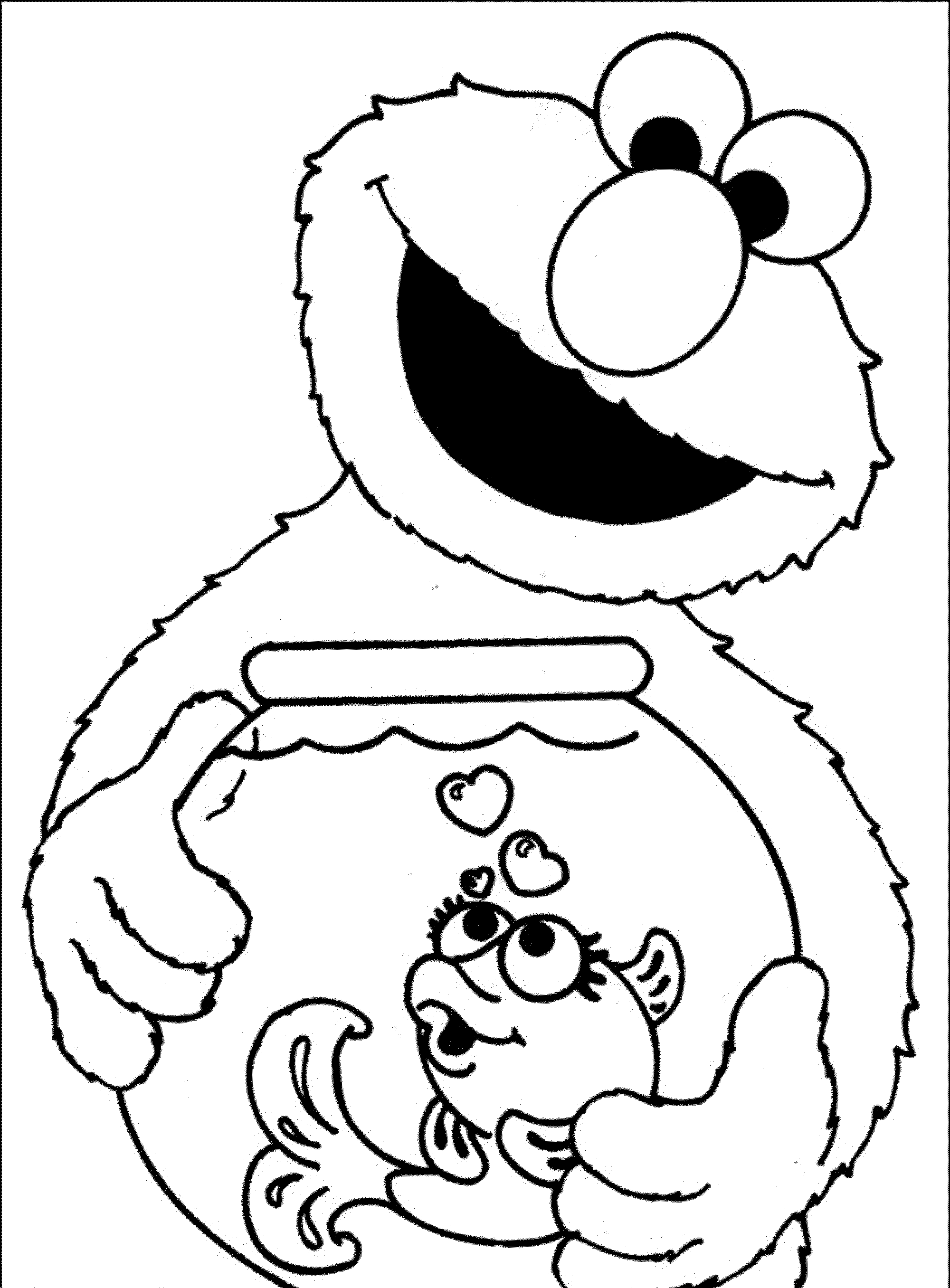 Elmo Printable Coloring Pages
