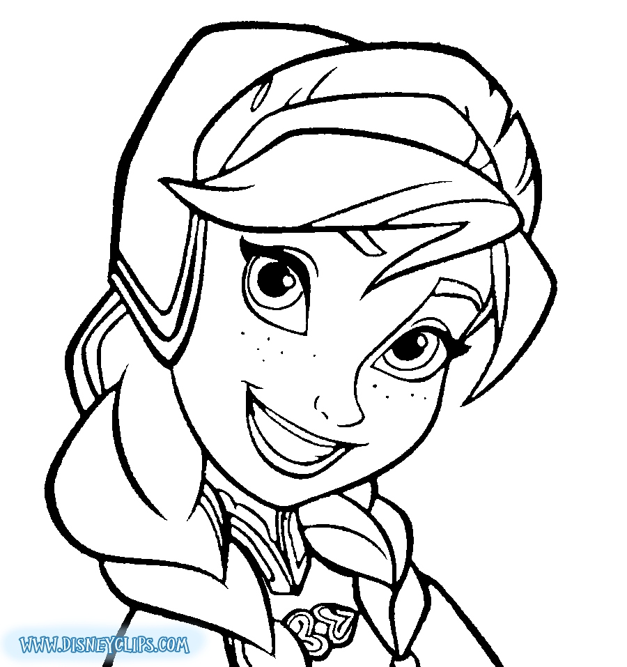 Elsa And Anna Coloring Pages