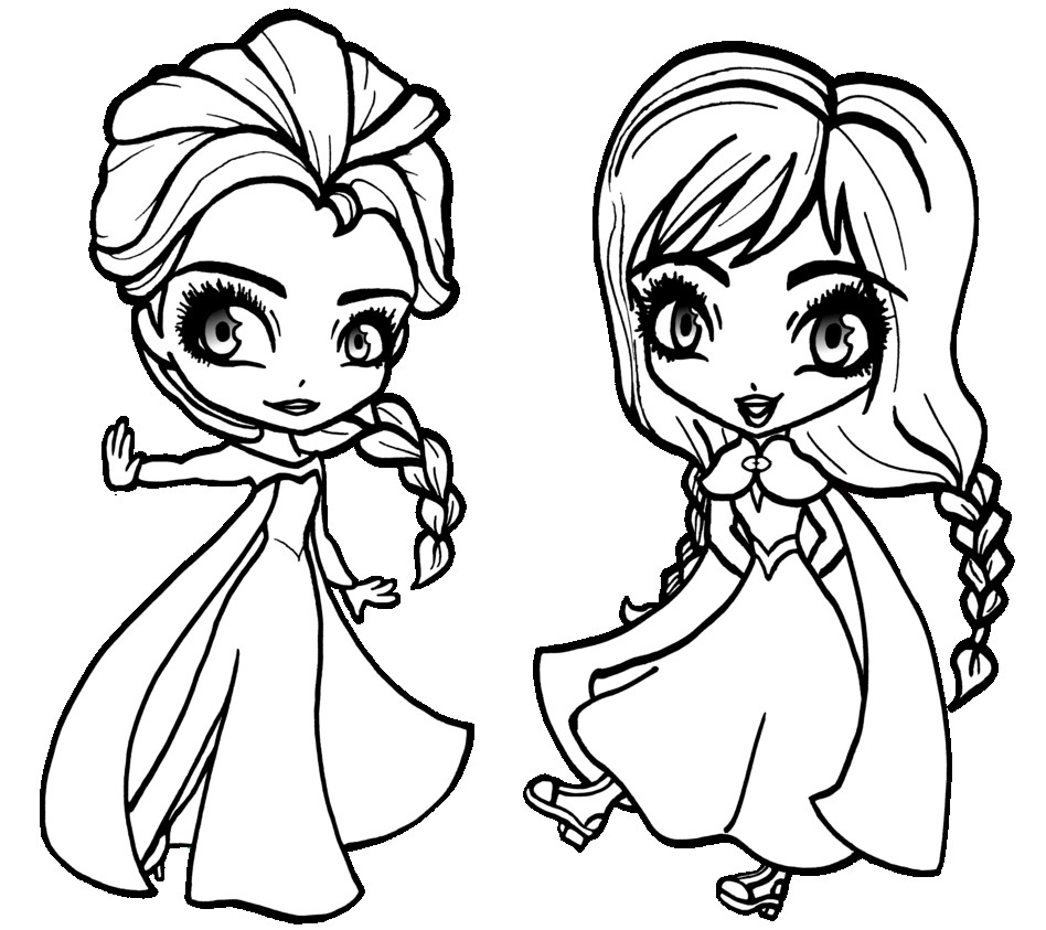948x843 Elsa Anna Coloring Page Tixac