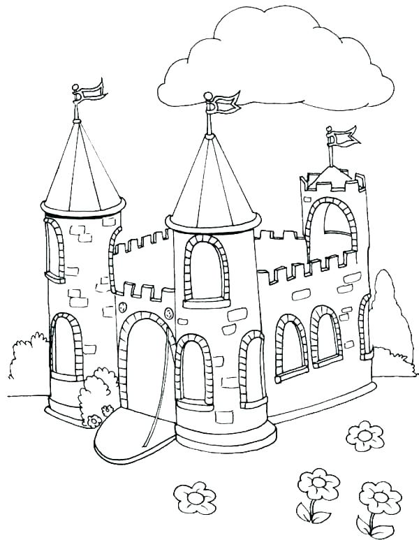 600x773 Coloring Page Castle Castle Coloring Pages Castle Color Page Plus
