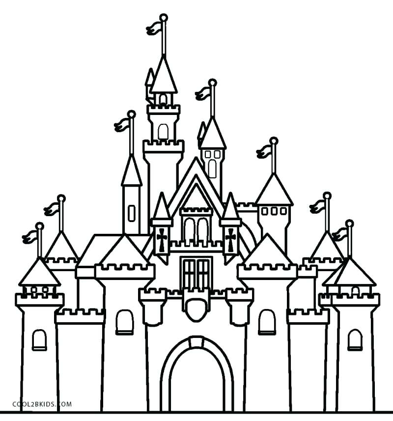 800x857 Castle Coloring Page Elsa Castle Coloring Page