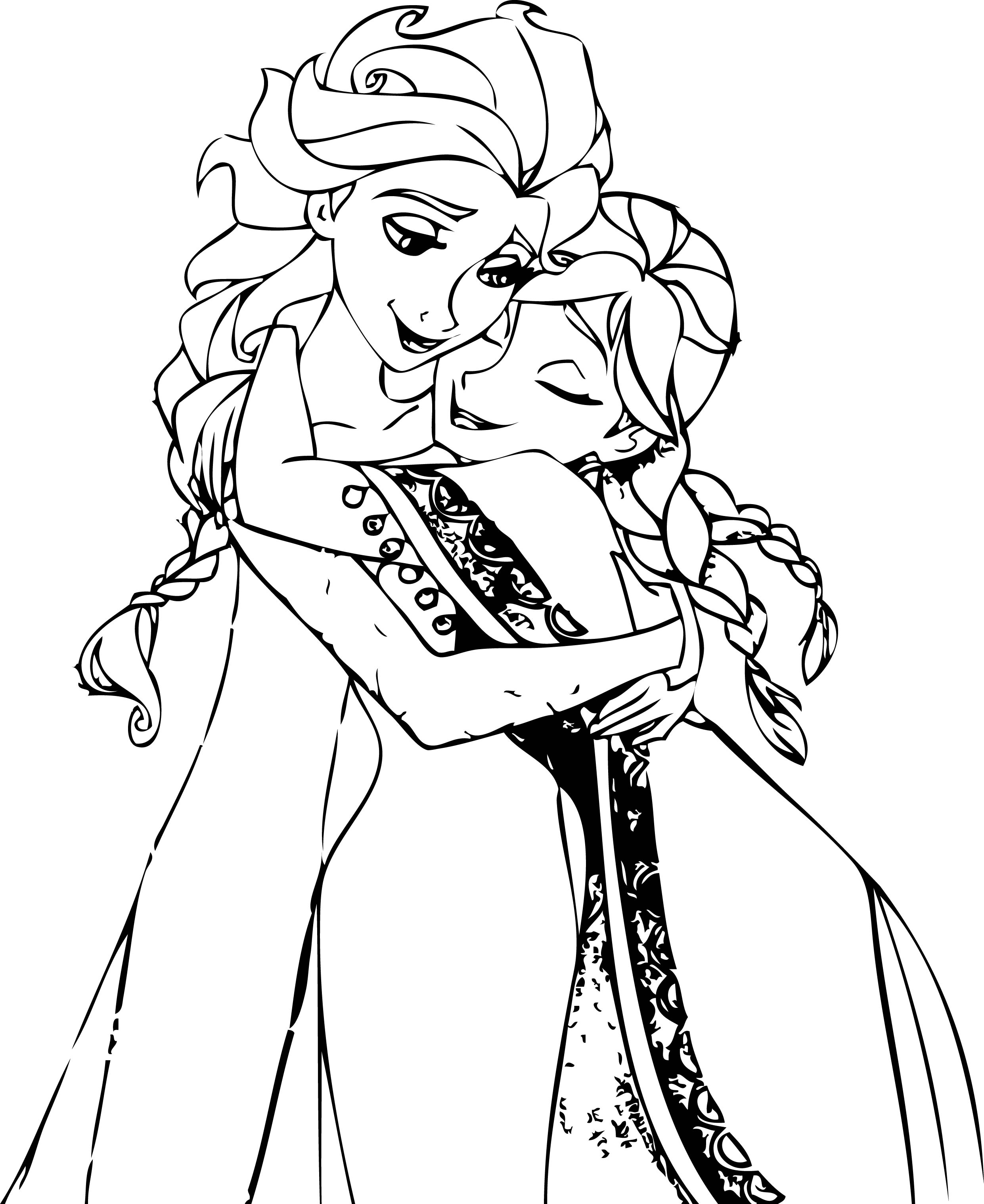 2482x3038 Disney Princess Elsa Coloring Pages And Anna Page Within