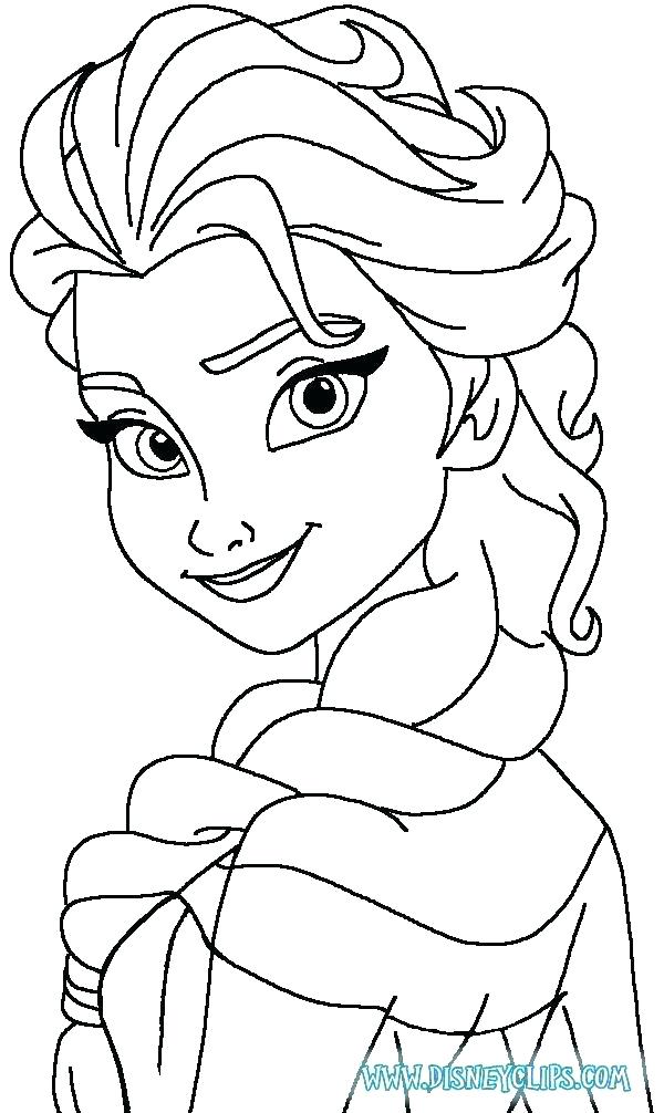 600x1006 Elsa Frozen Coloring Pages Online Frozen Strength Coloring Page
