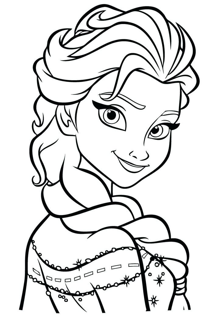 736x1041 Beautiful Free Coloring Page Frozen And Pages Beautiful Princess