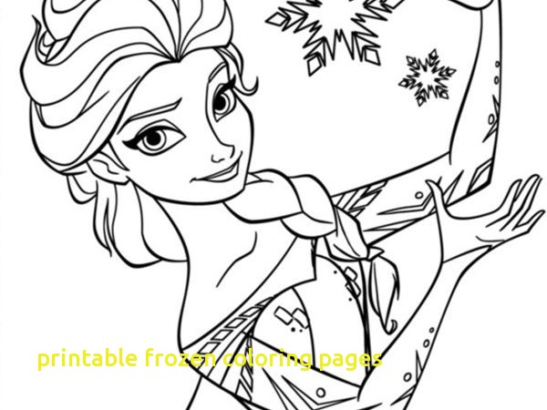 600x450 Printable Frozen Coloring Pages With Elsa Coloring Pages Printable