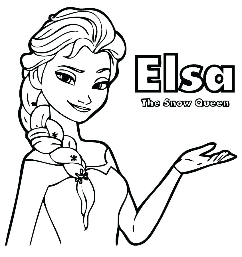 848x900 Elsa Coloring Page