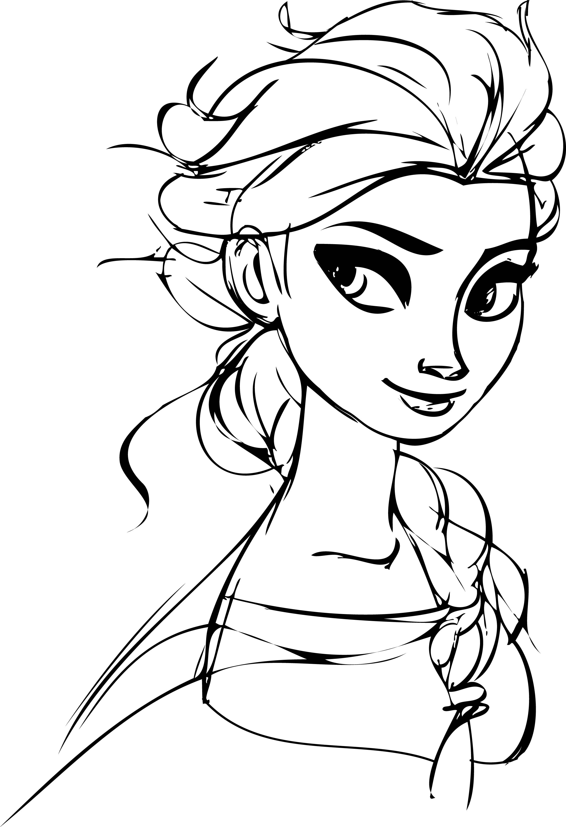 2265x3309 Elsa Look Coloring Page Wecoloringpage