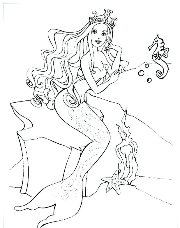 618x781 Barbie Mermaid Coloring Pages Unique Of Barbie Mermaid Printable