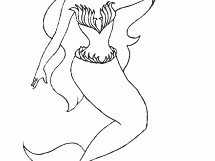 440x330 28 Mermaid Color Page, Printable Little Mermaid Coloring Pages