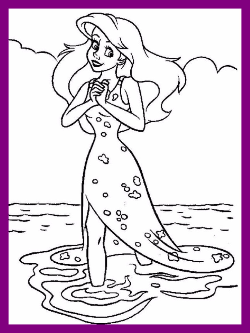 853x1138 Fascinating Little Mermaid Coloring Of Elsa Page Inspiration