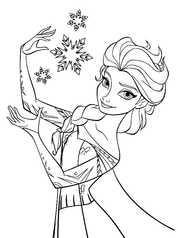 600x800 Kids Coloring Pages Princess Elsa Color Bros