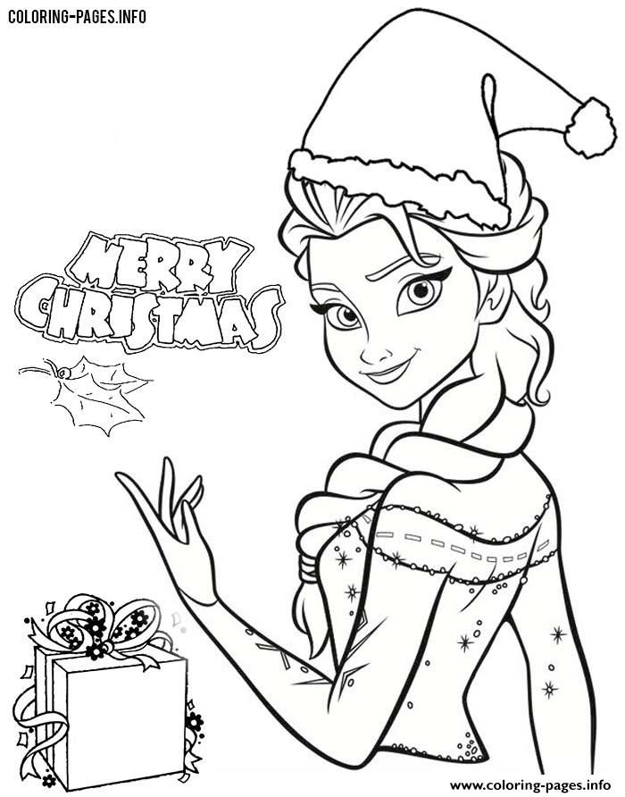 700x892 Print Frozen Elsa Disney Princess Christmas Coloring Pages Misc