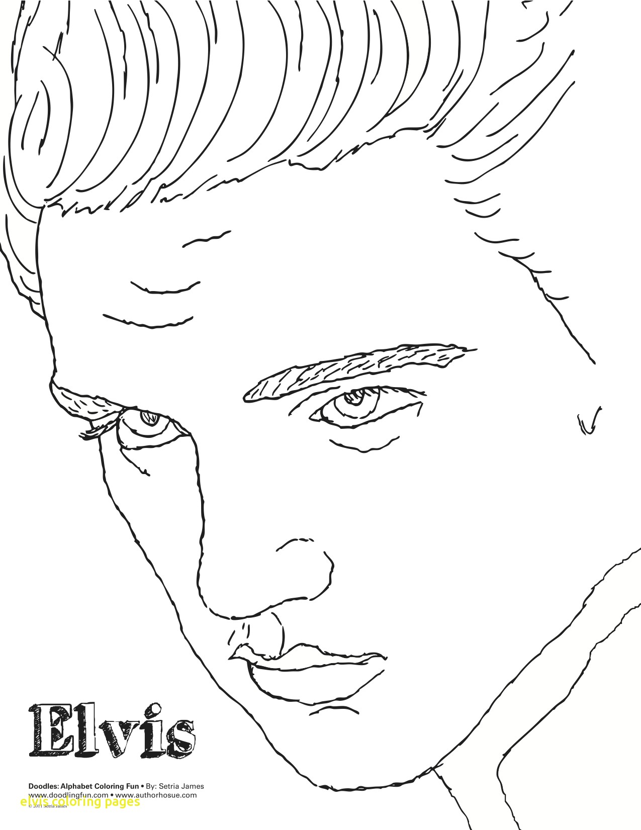 1275x1651 Elvis Coloring Pages 4