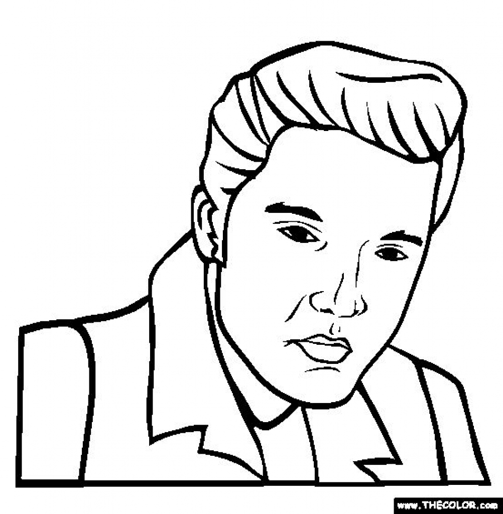 1002x1024 Elvis Presley Coloring Website Inspiration Pages On Elvis Presley