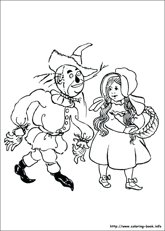567x794 Wizard Of Oz Coloring Page Wizard Of Oz Coloring Pages To Print